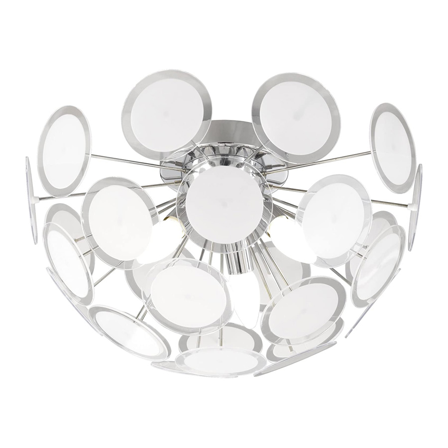 Trio Lighting DISC 609000306 Πλαφονιέρα Οροφής 3 X Ε14 - Image 3