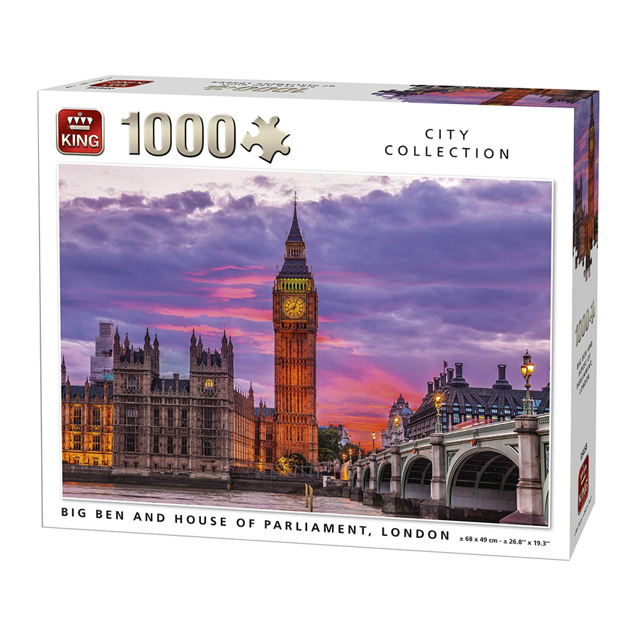 King 05658 Big Ben House of Parliament London Puzzle 1000 Κομμάτια
