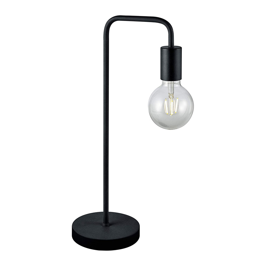 Trio Lighting DIALLO 508000132 Επιτραπέζιο Φωτιστικό Ε27 Μαύρο