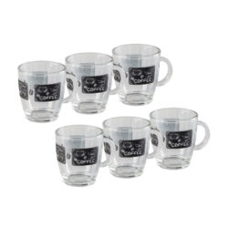 Hama Σετ 6 Φλιτζάνια καφέ ντεκόρ με λαβή 370 ml