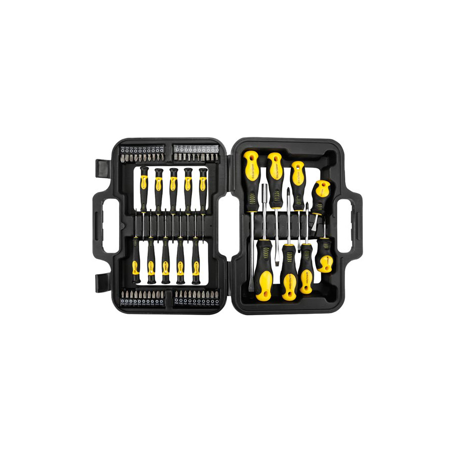 Toolland HSET24 Σετ Κατσαβίδια & Μύτες με Θήκη 58 τμχ