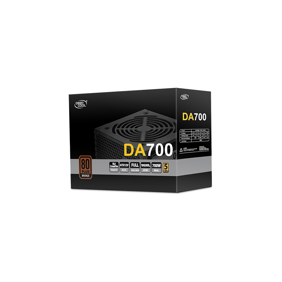 Deepcool DA700 (DP-BZ-DA700N) 700W 80+ Bronze Τροφοδοτικό